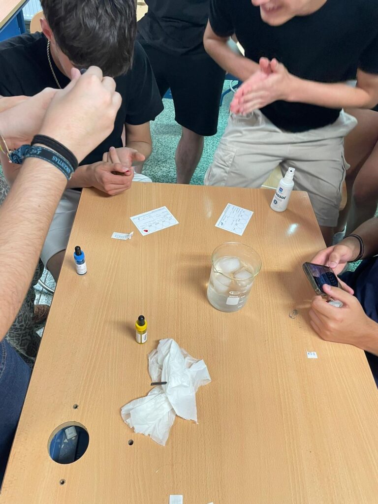 Detección del grupo sanguíneo